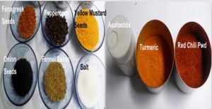 Ingredients that are required for making mango pickle