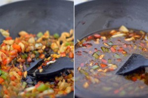 Chicken Manchow Soup preparation process step 2