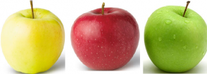 green-apple-yellow-apple-red-apple
