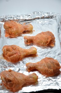 Chicken tandoori preparation process