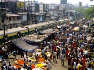 Over crowding in Kolkata