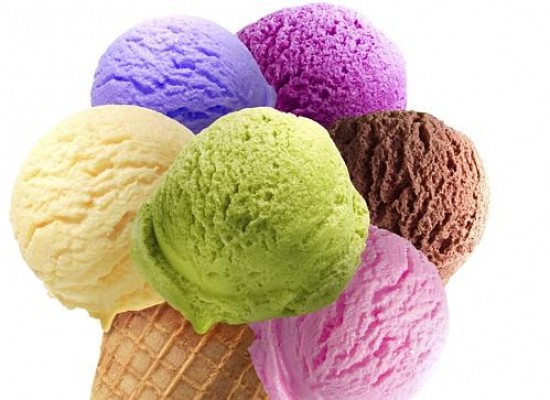 Home made vanilla ice cream