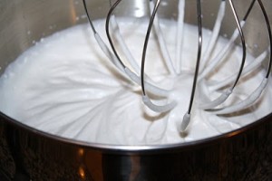 Take out ice cream mixture from freezer and stir using rubber spatula
