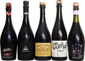 Wine stored in dark bottles especially red wine