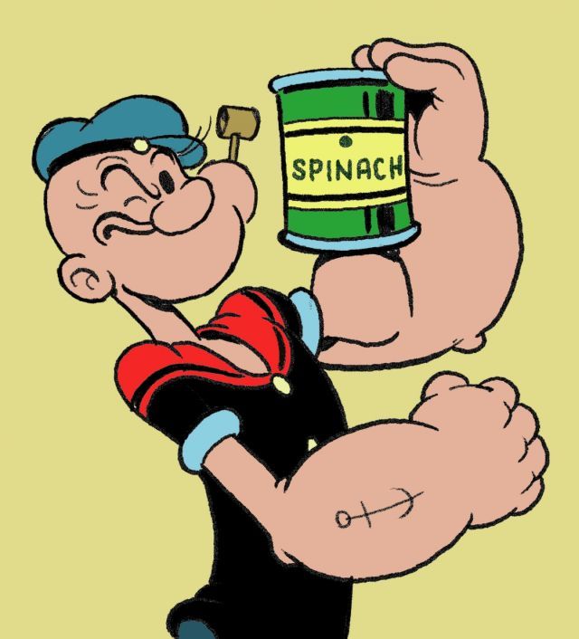 Popeye’s Secret to Strength