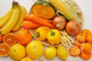 yellow and orange fruitss and vegetables