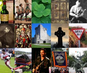 A picture showing about Irish culture in breif