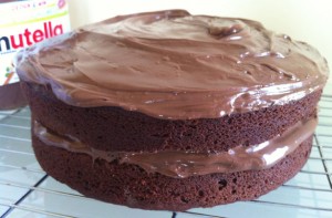 Nutella-chocolate-cake