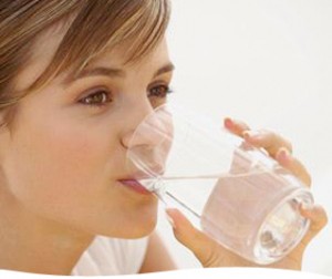 intake of water