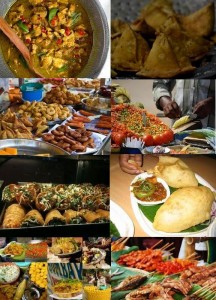 Spicy street food in Delhi