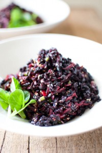 black rice and purple carrot salad 4
