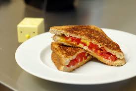 grilled cheese and tomato sandwich
