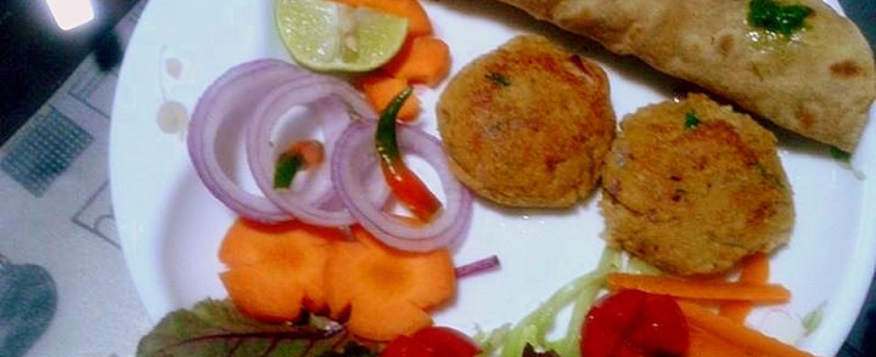 A Platter of Vegetarian Kebabs