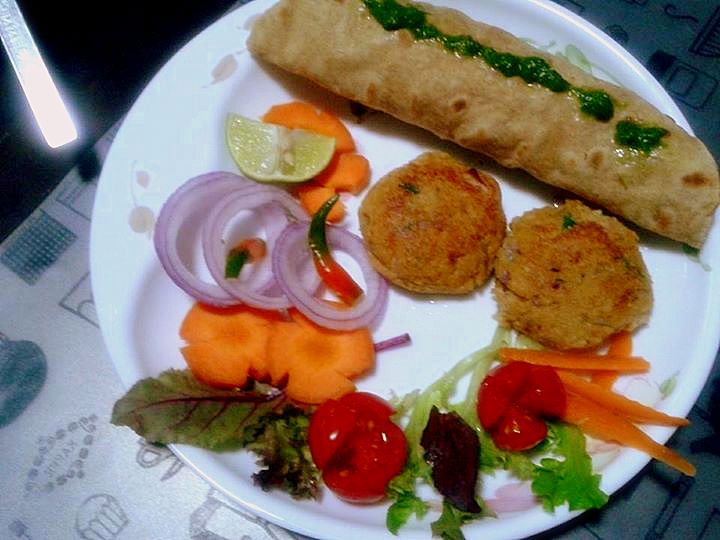 A Platter of Vegetarian Kebabs