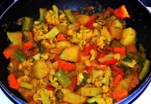 mixed-vegetable curry