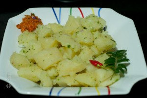 boiled tapioca
